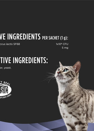 Purina Pro Plan Veterinary Supplements FortiFlora Daily Probiotics for Cats for Digestive Gut Health and Diarrhea - 30 ct. Box