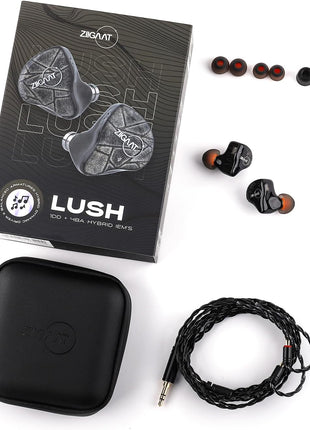 Linsoul ZiiGaat Lush in Ear Monitor, 1DD+4BA Hybrid Earphone IEM