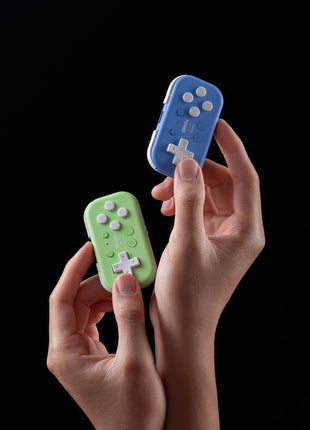 Nargos 8BitDo Micro Bluetooth Key Chain Sized Mini Controller for Nitendo Switch, Windows, Android and macOS (Micro- Blue)