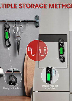 Meat Thermometer Digital,IP67 Waterproof Cooking Thermometer with Backlight, Calibration & Hold Function,Food Thermometer for Cooking,Outdoor Grilling