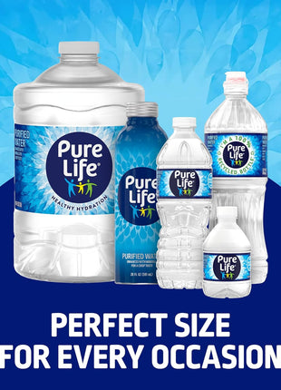 Pure Life Purified Bottled Water, 24 Pack - Still Drinking Water Enhanced with Minerals for a Crisp Taste - 8 Fl Oz - Toy Story 5 Packaging Graphics