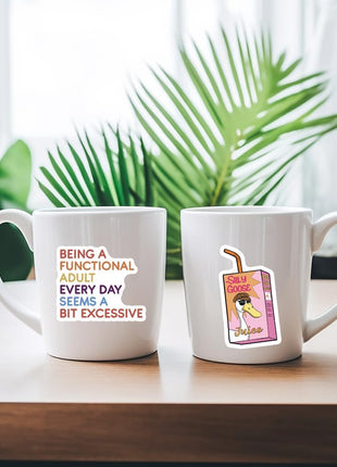 200 Pcs Funny Stickers for Adults (Dirty) by Puraesla - Meme Water Bottles Sticker Pack Waterproof Cool Accesory for Laptop, Hard Hats, Sarcastic, Scrapbooking Decals
