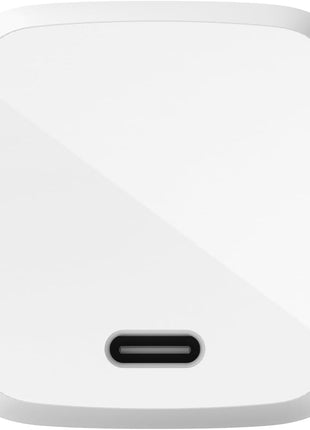 Belkin USB C Charger Block 30W - GaN Power Delivery - Fast Charging USB-C Charger for iPhone 17, Air, Pro, Pro Max, MacBook, iPad, AirPods, Apple Watch, Nintendo Switch 2 - White