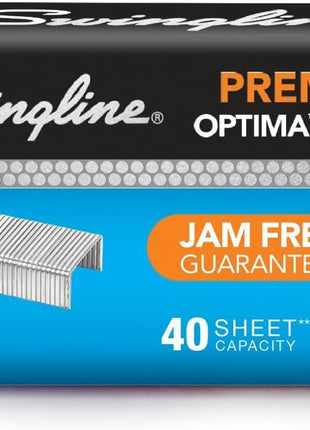 Swingline Staples, Optima, Premium, 1/4 inch Length, Jam Free, 210 Per Strip, 3,750/Box, 5 Pack (S7035565)