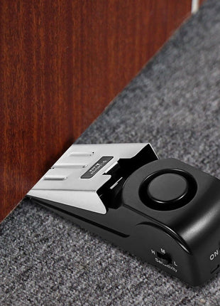 EMDMAK Door Stop Alarm with 120DB Siren Door Stop for Home & Travel (Black) (Pack of 2)