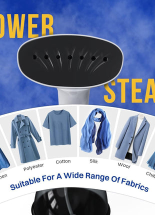 Rolipo Steamer for Clothes 1350W, Clothes Steamer for Home, Office, Travel, Upgraded 400ML Large Capacity Water Tank, Wrinkle Remover