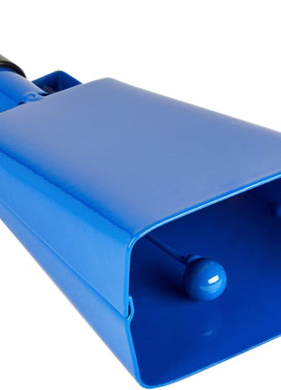 BLUE PANDA Cowbell Noise Maker - 9-Inch, Royal Blue, Pack of 2 - Metal Cowbell Instrument with Ergonomic Handle - Cheering Bell for Stadium Cheers & Celebratory Noise Maker