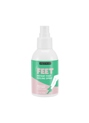 Freeman Flirty Feet Instant Foot Peeling Spray, Foot Mask, 4 fl oz | Foot peel mask for summer, moisturizing and smooth dry, cracked heels, remove dead skin quickly, cruelty-free and vegan