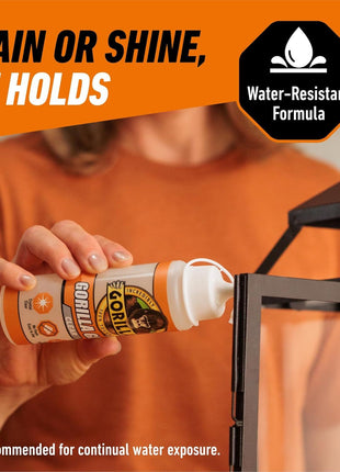 Gorilla Clear Glue, 5.75 Ounce Bottle (Pack of 1) - Crystal Clear, All Purpose, and Water Resistant