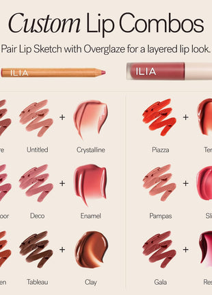 ILIA - Overglaze Hydrating Lip Gloss | Hydrate, Plump, Smooth | Long Lasting, Bleed & Feather-Resistant, High Shine | 24-HR Hydration, Clean, Cruelty-Free & Vegan (Mosaic)