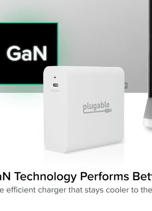 Plugable 140W USB C Charger, GaN Wall Charger for Laptop, PD 3.1 (EPR) Power Adapter, Compatible with MacBook Pro, MacBook Air iPad Pro, Surface and USB-C Devices