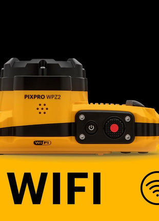 KODAK PIXPRO WPZ2 Waterproof Digital Camera, 16MP with 4X Optical Zoom, Shockproof, Dustproof, 1080p Video, Wi-Fi, Waterproof to 50ft, Yellow