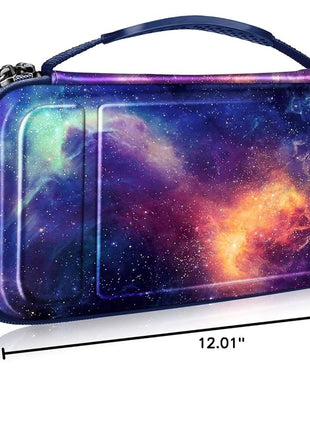 Fintie Carrying Case for Nintendo Switch 2 (2025), Shockproof Hard Shell Switch 2 Case, Protective Cover Portable Travel Bag with Game Card Slots & Inner Pocket for Accessories, Galaxy