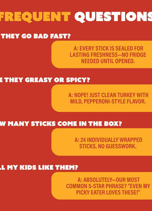 Vermont Smoke & Cure - Turkey Uncured Pepperoni Meat Sticks - Protein Snacks - On the Go Healthier Snack for Adults & Kids - 24 Count