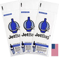 Jet Bag Bold   The Original ABSORBENT Wine Bottle Travel Protector Bags   Resusable Bottle Bags (3 Pack) MADE IN THE USA