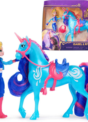 Unicorn Academy Isabel & River Set, Dolls & Unicorn Toys, Ages 4+ | Brushable Mane & Tail, 2 Riding Accessories, Recreate Show Moments, Imaginative Storytelling Play, Birthday Gifts for Girls