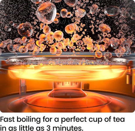 Chefman Electric Kettle, 1.8L 1500W, Hot Water Boiler, Removable Lid for Easy Cleaning, Auto Shut Off, Boil Dry Protection, Stainless Steel Filter, BPA Free, Borosilicate Glass Electric Tea Kettle