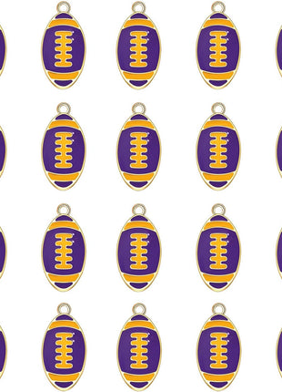 20PCS Sports Charms Enamel Basketball Baseball Pendant Charms for Jewelry Making Rhinestone Ball Game Softball Charms for Necklace Bracelet Earrings DIY Crafts