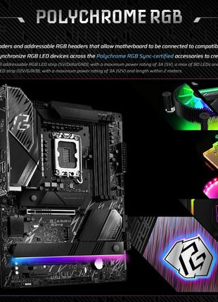ASRock Intel Core Ultra Z890 Lightning WiFi 7 Phantom Gaming 9066 MHz DDR5 256 GB ATX Motherboard M.2 LGA1851RL-ILM