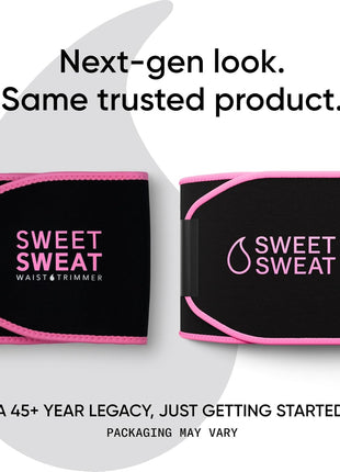 Sports Research Sweet Sweat Waist Trimmer (Core Series) - Premium Sweat Enhancing Fitness Band for Women & Men
