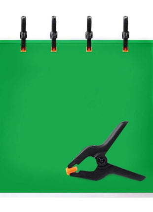 10 Packs of 3.4 inch Professional Plastic Small Spring Clamps Heavy Duty for Crafts or Plastic Clips and Backdrop Clips Clamps for Backdrop Stand,Photography, Home Improvement and so on