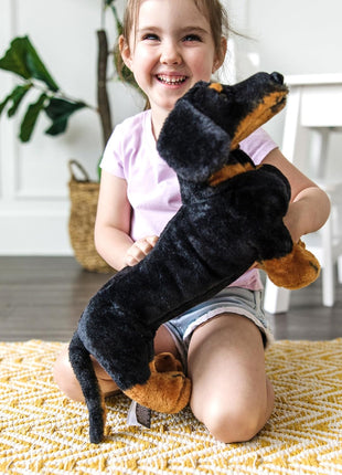 Melissa & Doug Giant Dachshund - Lifelike Stuffed Animal Dog Large