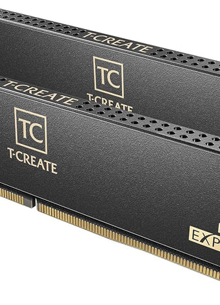 TEAMGROUP T-Create Expert Overclocking 10L CL34 DDR5 32GB Kit (2 x 16GB) 7200MHz (PC5-57600) Intel XMP 3.0 & AMD Expo Compatible A-DIE Desktop Memory Module Ram Black - CTCED532G7200HC34ADC01