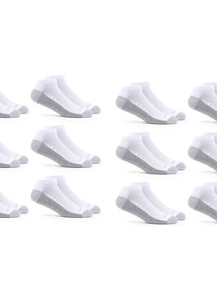 Fruit of the Loom Men's Dual Defense Socks, Odor Protection with Half Cushion, Multi-Packs