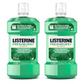 Listerine Freshburst Antiseptic Mouthwash, ADA Accepted Oral Rinse Kills 99.9% of Bad Breath Germs, Fights Plaque & Gingivitis, 24h Germ Protection, Spearmint, Adult Convenience Pack 2 x 1 L Bottles
