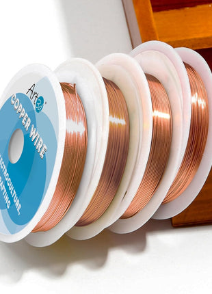 Art3d 18 Gauge 60 FT 99.9% Pure Soft Copper Wire for Electroculture Gardening, Jewelry Making, Beading, Science Projects, DIY Artwork, 1 Roll