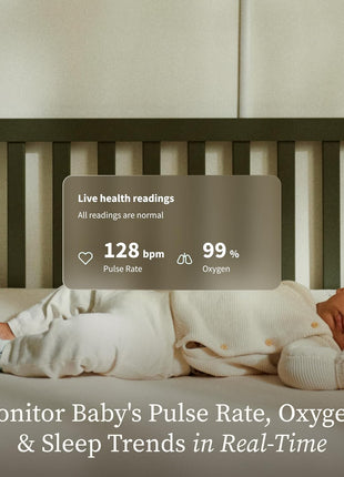 Owlet Dream Sock Smart Wearable Baby Monitor Tracks Heart Rate & Oxygen in Real Time Parents Receive Alerts, Sleep Insights & More via App - Mint