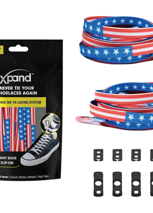 Xpand No Tie Shoelaces for Adults & Kids - Stretch Elastic Shoe Laces for Sneakers | Stretchy Tieless Shoe Strings for Running, Sports & Everyday Wear | One Size Fits All