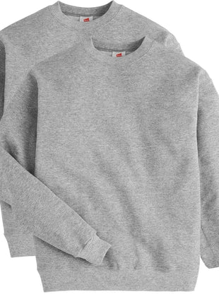 Hanes Mens Ecosmart Fleece Sweatshirt, Cotton-blend Pullover, Crewneck For Men, 1 Or 2 Pack, Stonewashed Green - 1 Pack, Large US