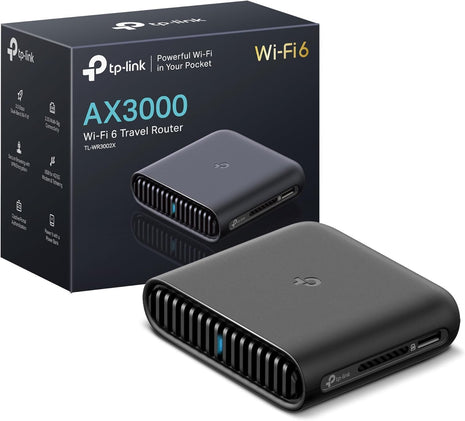 TP-Link Roam 6 AX3000 Dual-Band Wi-Fi 6 Travel Router – Multi-Gig Portable, OpenVPN, WireGuard, Public Network Sharing, Hotel/Cruise Approved, Phone Tethering, USB 3.0, Multi-Mode - TL-WR3002X