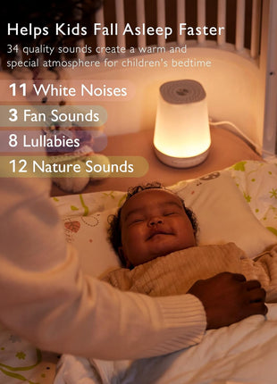 Baby Sound Machine, Momcozy White Noise Machine for Baby Sleeping with Night Light, Toddler Sleep Trainer 34 Soothing Sleep Sounds, Timer, App Remote Control, Personal Sleep Routine Alarm Clock(Blue)