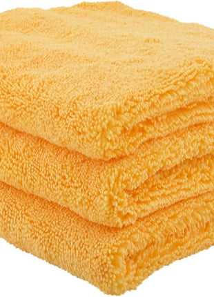 Chemical Guys Professional Grade Premium Microfiber Towels for Cars, Gold, 16 inch x 16 inch, Ultra-Soft and Scratch-Free Car Detailing Cloths for Trucks, Motorcycles, and More - 3 Pack