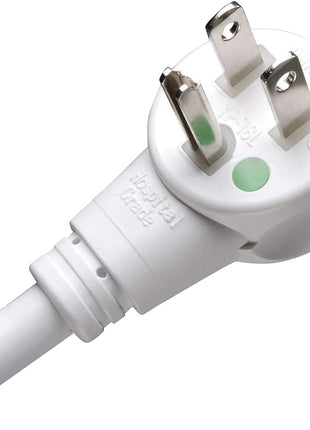 Tripp Lite Safe-IT Medical Grade Power Strip for Patient Care Vicinity, 6 Hospital-Grade Outlets, 120V, 15 ft. Right-Angle Cord, UL 1363A, White (PS-615-HG-OEMRA)
