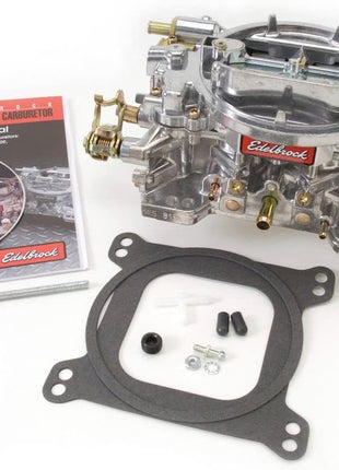 Edelbrock 1405 Performer 600 CFM Square Bore 4-Barrel Air Valve Secondary Manual Choke New Carburetor