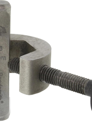 The Beadsmith Metal Stamp Holder, 6 inches, Metal Stamping Tool, with Grey & Aqua Textured Comfort Grip Handle, Holds Stamps in Place with a Safe and Secure Grip.