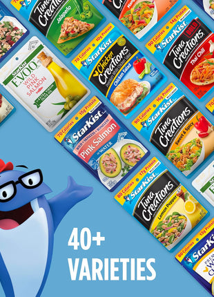 StarKist Tuna Creations Deli Style Tuna Salad, 3 oz Pouch (1 Pack) Ready to Eat Wild Caught Tuna, 13g Protein, 80 Calories Per Serving, Gluten Free, Soy Free, Kosher, Perfect for Meals and Snacks