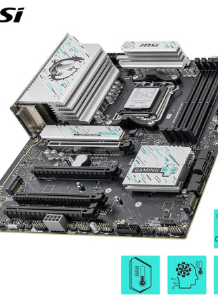 MSI B850 Gaming Plus WiFi Motherboard, ATX - Supports AMD Ryzen 9000/8000 / 7000 Processors, AM5 - DDR5 Memory Boost 8200+ MT/s (OC), PCIe 5.0 x16 & 4.0 x16, M.2 Gen5, Wi-Fi 7, 5G LAN