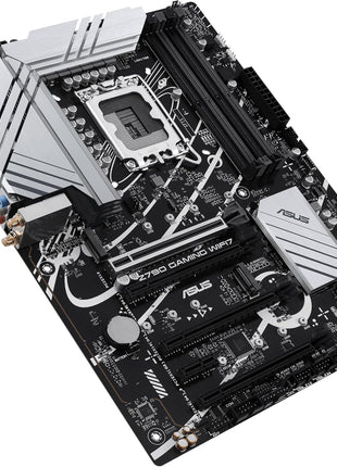 ASUS Z790 GAMING WIFI7 (LGA 1700) ATX motherboard with PCIe 5.0, three M.2 slots, 14+1 DrMOS, DDR5, Realtek 1Gb LAN, HDMI TM, USB 3.2 Gen 2x2 Type-C, front USB 3.2 Gen 1 Type-C, Thunderbolt, Aura Sync