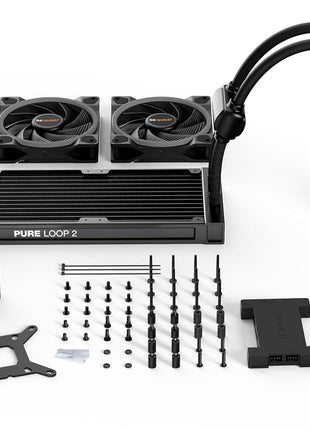 be quiet! Pure Loop 2 FX 360mm, CPU Liquid Cooler for Intel Core i3/i5/i7/i9 or AMD Ryzen 3/5/7/9, ARGB LED Illumination, 3X Light Wings PWM high-Speed Fan -BW015