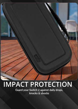 Orzly Case Compatible with Nintendo Switch 2 Protective Carry Case (2025 Model) with Screen Padding, Game Card microSD Pockets for Console and Accessories Screen Size 7.9" - Gift Boxed