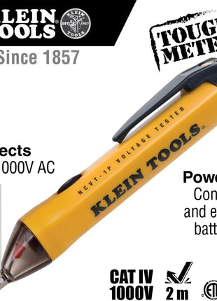 Klein Tools 69149P Electrical Test Kit with Digital Multimeter, Non-Contact Voltage Tester and Electrical Outlet Tester, Leads and Batteries