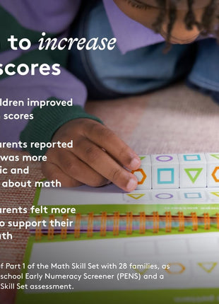 LOVEVERY, The Math Skill Set, Part 1 Hands-On Math, 9 Games and 3 Books, Pre-K to Kindergarten