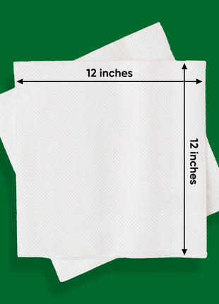 Seventh Generation Lunch Napkin, White Color, 1-ply, 250-Count Packs (Pack of 12)