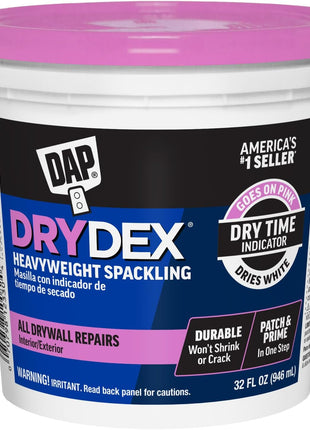DAP DryDex Dry Time Indicator Spackling, Pink/White, 32 Oz (7079812330)