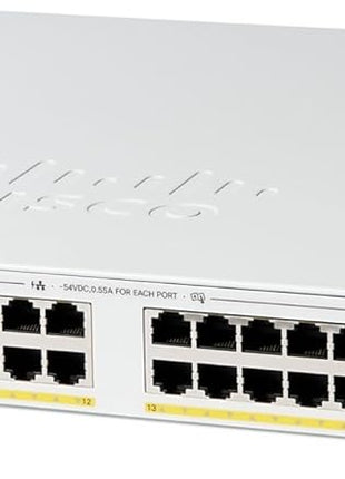 Cisco Catalyst 1300-24FP-4G Managed Switch, 24 Port GE, Full PoE, 4x1GE SFP, Limited Lifetime Protection (C1300-24FP-4G)