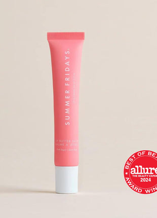 Summer Fridays Tinted Lip Butter Balm - Conditioning Vegan Lip Balm for Instant Moisture, Shine & Hydration - Sheer-Tinted, Soothing Skincare - Pink Sugar (.5 Oz)